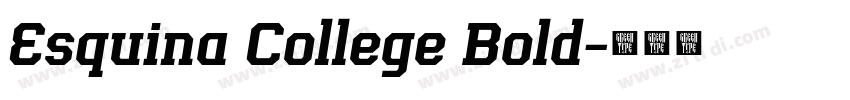 Esquina College Bold字体转换
